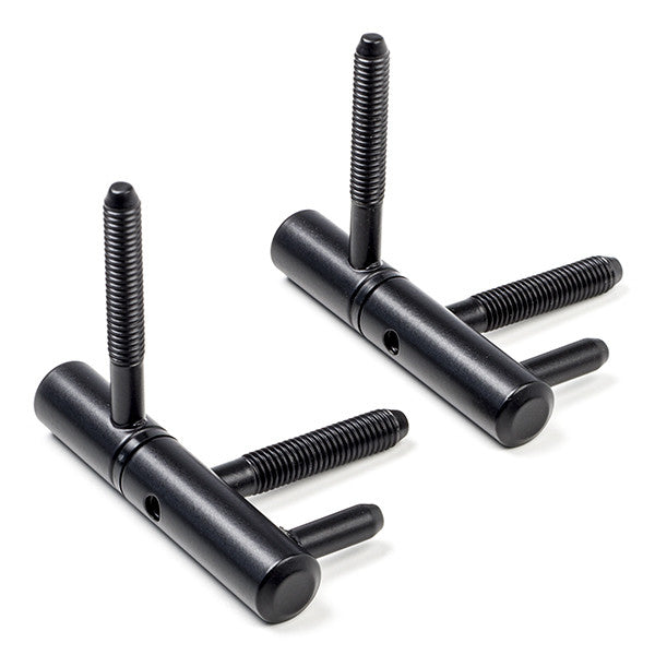 Twee paumelles (zwart)