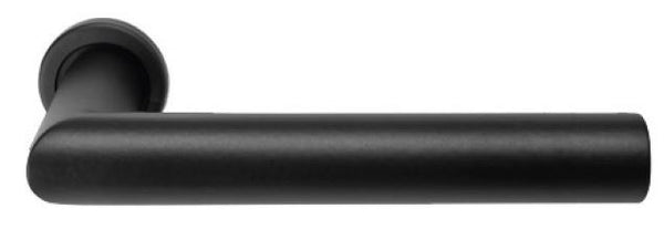 Deurklink - Alba - op minirozet - zwart