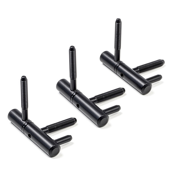 Drie paumelles (zwart)