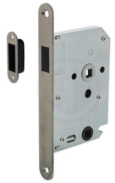 Magneet- badkamer/toiletslot - rvs