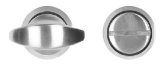 Toiletgarnituur op rond minirozet - rvs