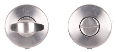 Toiletgarnituur op rond rozet - rvs