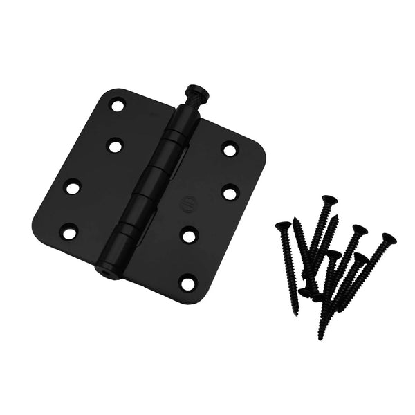 Scharnier - 89 x 89mm - zwart - gekogellagerd