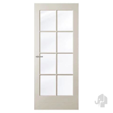 Witte binnendeuren met glas