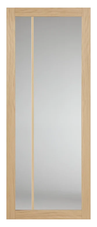 Albo Woods OakLine FA 2580 WO landelijke binnendeur met grijs rookglas, eiken fineer stijlbreedte 100mm