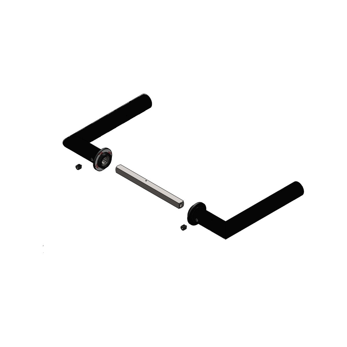 Intersteel Jura - op minirozet - zwart