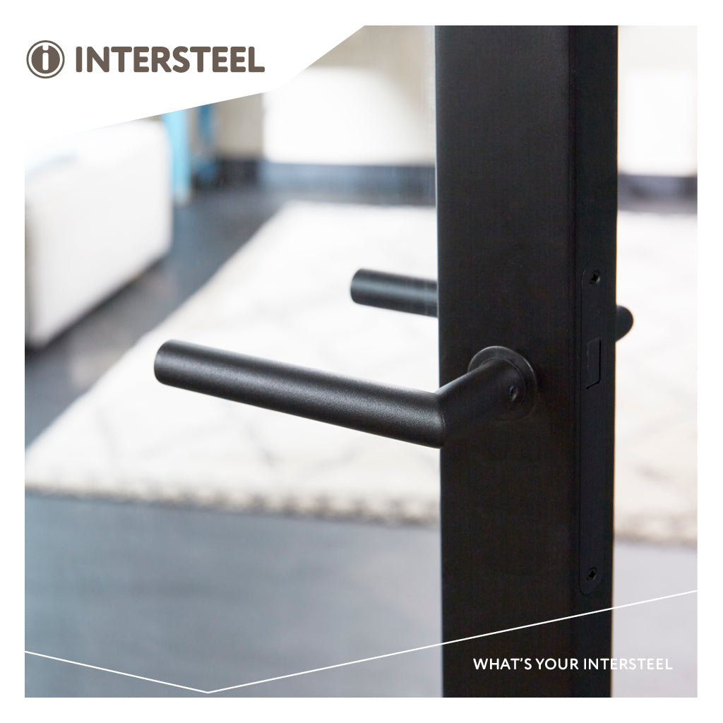 Intersteel Jura - op minirozet - zwart