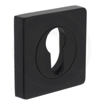 Cilinderrozet - vierkant - zwart