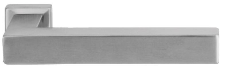 Deurklink - Kubus - op minirozet - rvs