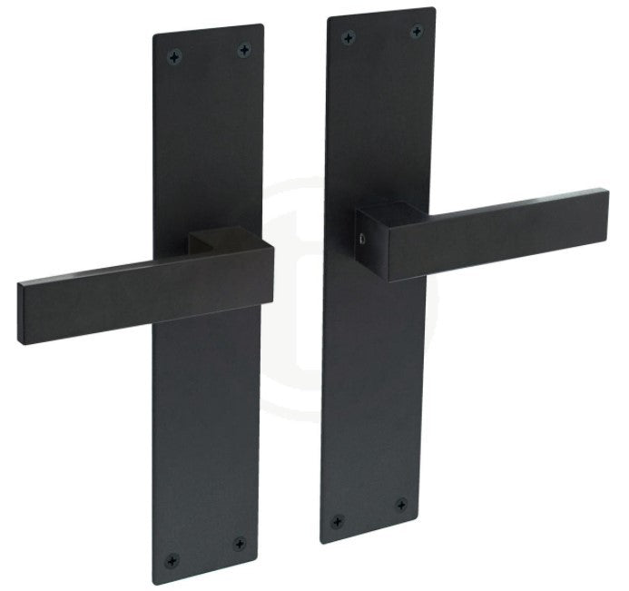 Deurkruk op schild - Amsterdam - zwart