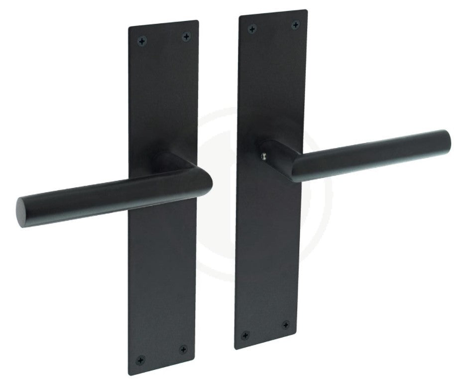 Deurkruk op schild - Jura - zwart