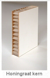 Vlakke stompe boarddeur - honingraat