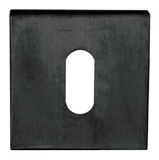 Sleutelrozet - vierkant - zwart rvs