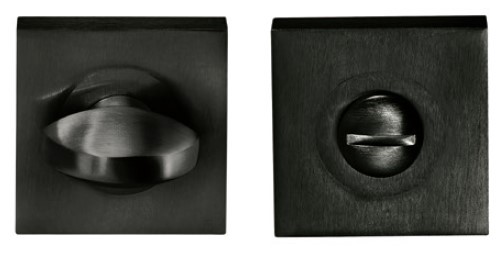 Toiletgarnituur - zwart vierkant