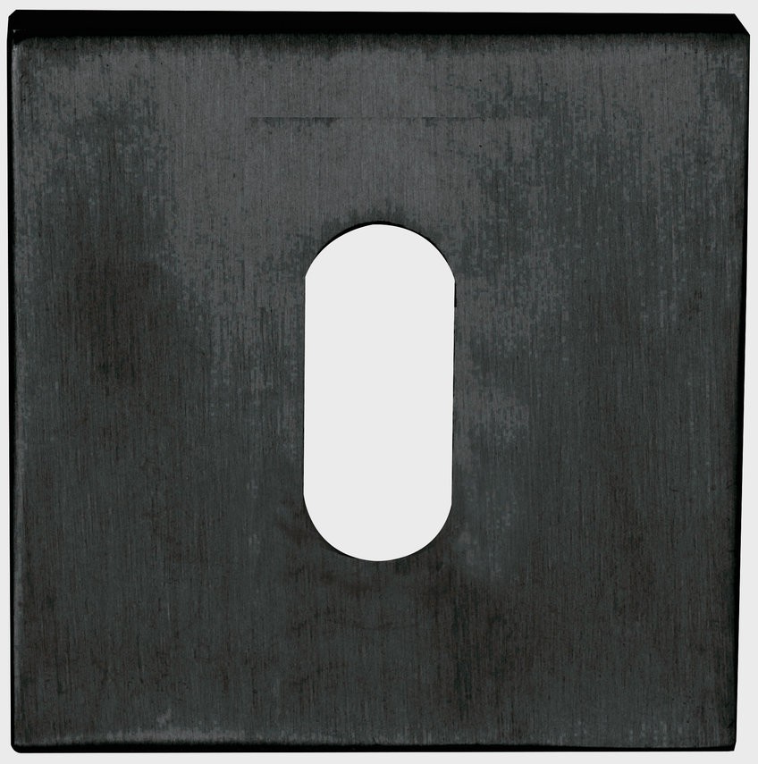 Sleutelrozet - zwart vierkant
